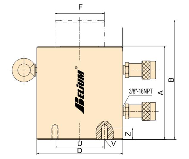 Design of BMDX SERIES DOUBLE ACTING HIGH TONNAGE CYLINDER